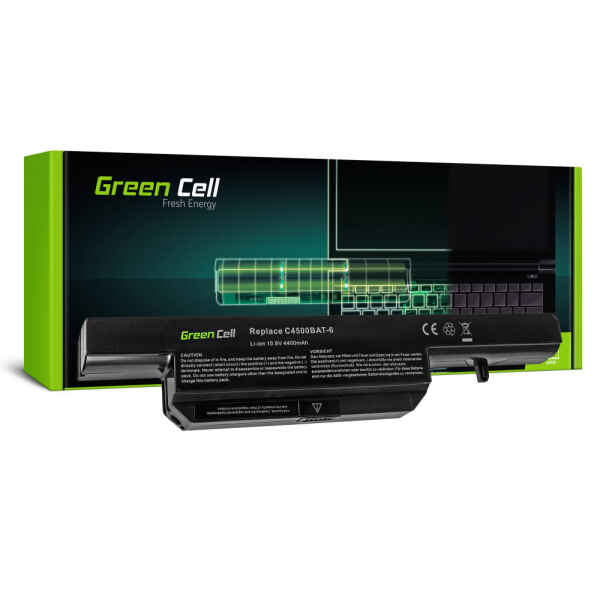 Green Cell Battery C4500BAT-6 for Clevo C4500 C5500 W150 W150ER W150ERQ W170 W170ER W170HR – 4400 mAh
