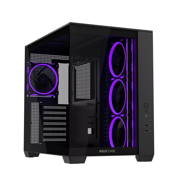 Case ASUS A32 PLUS Tempered Glass + 4 ARGB Fans - Black
