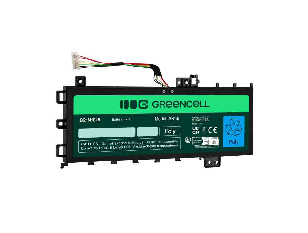 Green Cell battery B21N1818 C21N1818-1 for Asus VivoBook 15 A512 A512DA A512FA A512JA R512F R512U X512 X512DA X512FA X512FL - Image 2