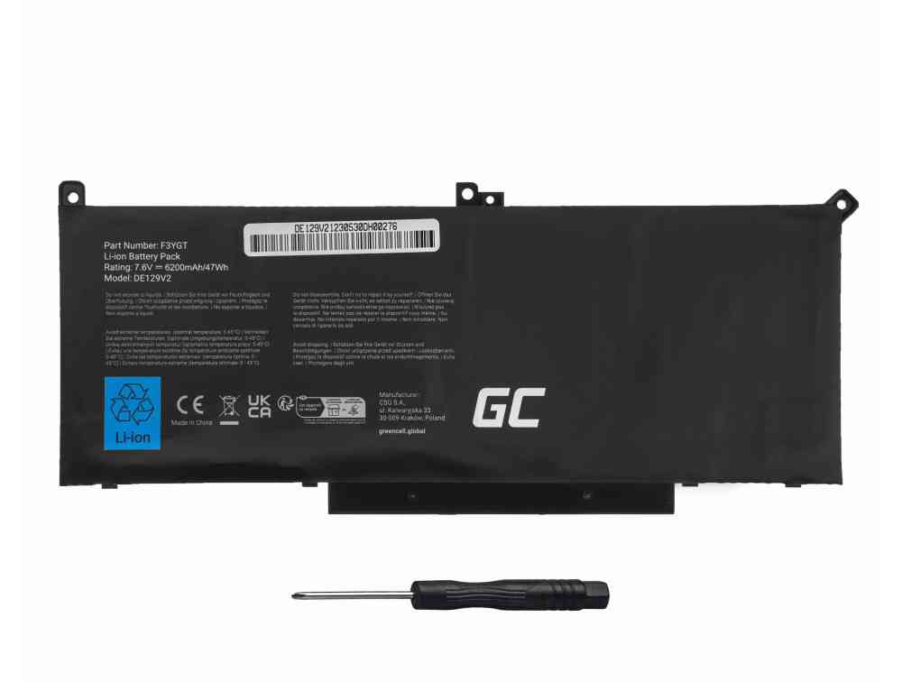 Green Cell Battery F3YGT for Dell Latitude 7280 7290 7380 7390 7480 7490 - Image 3