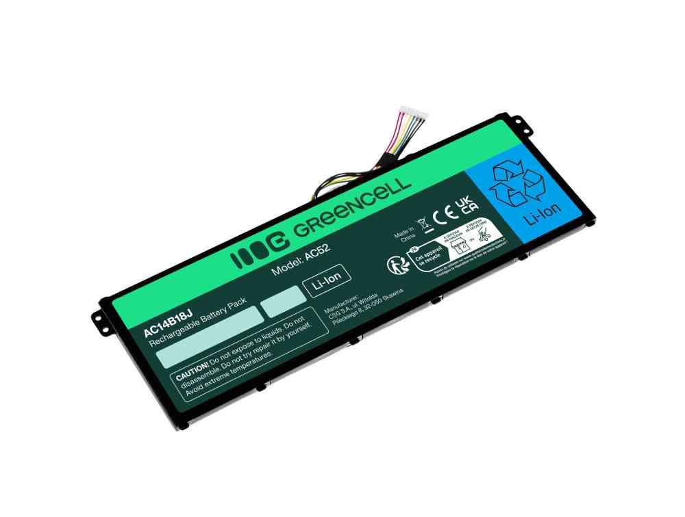 Green Cell Battery AC14B13J AC14B18J for Acer Aspire ES1-111M ES1-331 ES1-531 ES1-533 ES1-571 - Image 2