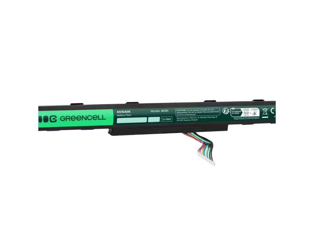 Green Cell Battery AS16A5K for Acer Aspire E15 E5-553 E5-553G E5-575 E5-575G F15 F5-573 F5-573G - Image 3