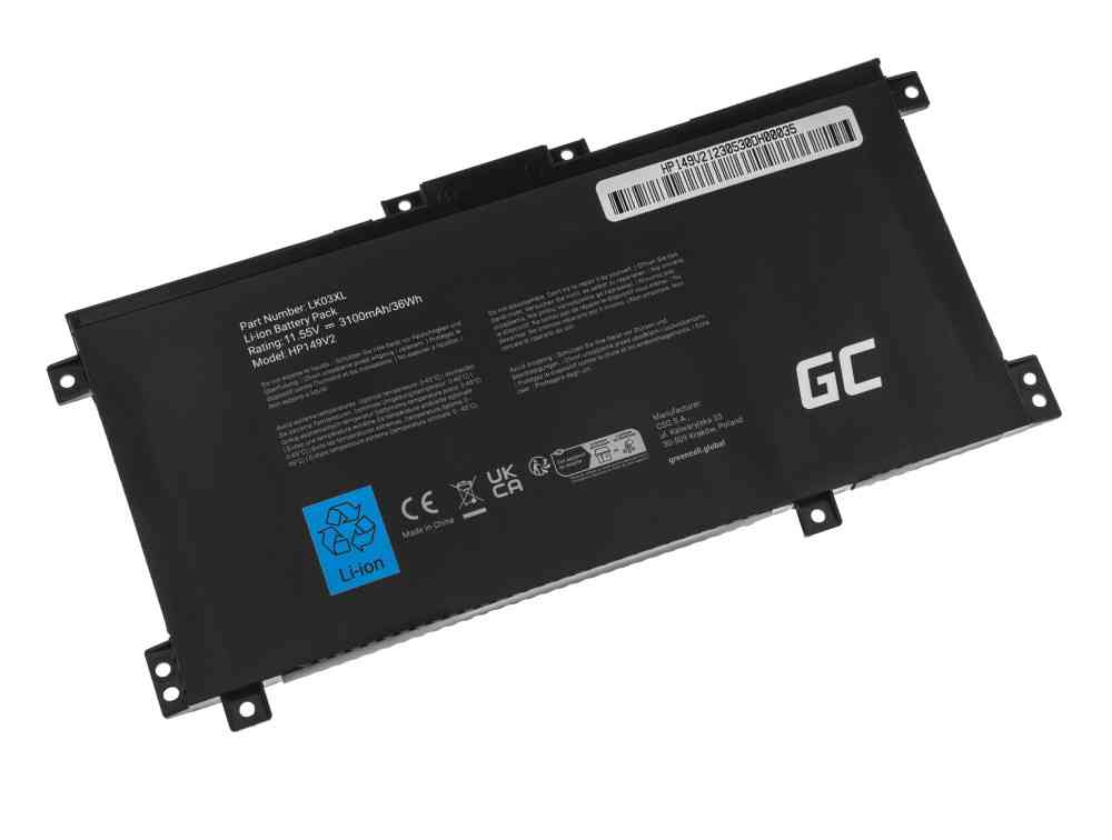 Green Cell Battery LK03XL for HP Envy x360 15-BP 15-BP000 15-BP100 15-CN 17-AE 17-BW - Image 2