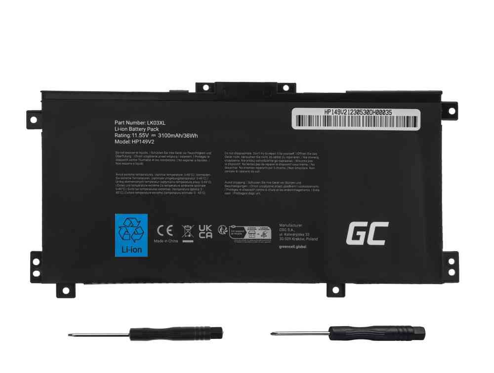 Green Cell Battery LK03XL for HP Envy x360 15-BP 15-BP000 15-BP100 15-CN 17-AE 17-BW - Image 3