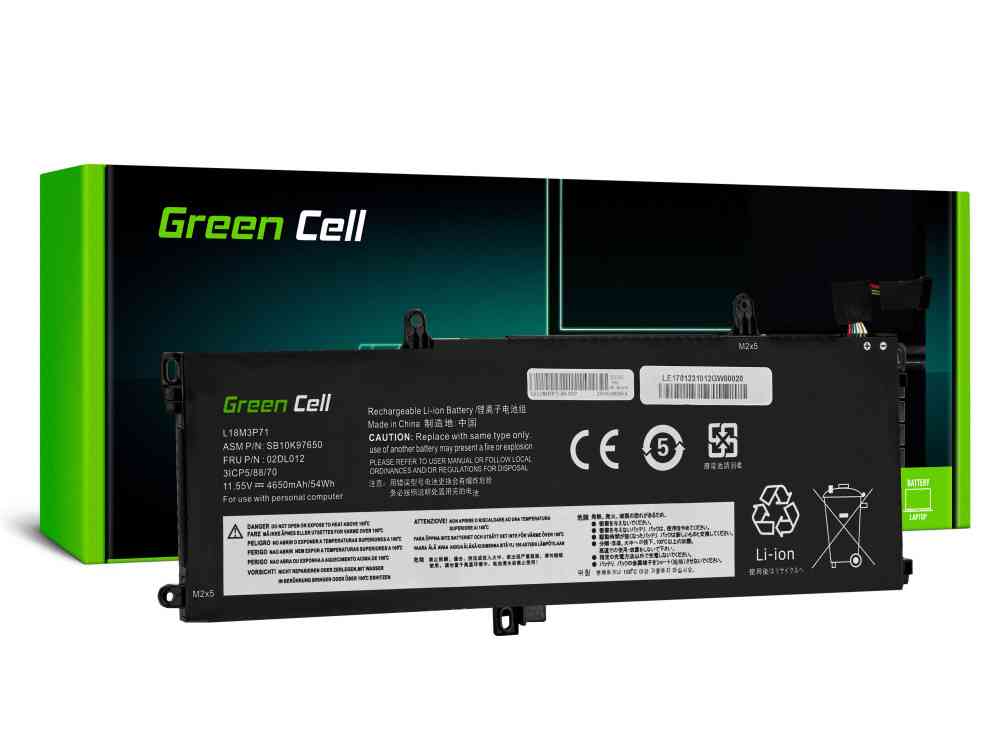 Green Cell battery L18L3P71 L18M3P71 for Lenovo ThinkPad T590 T15 P15s P53s