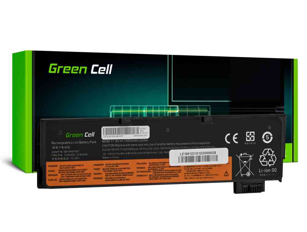 Green Cell Battery 01AV422 01AV490 01AV491 01AV492 for Lenovo ThinkPad T470 T480 T570 T580 T25 A475 A485 P51S P52S