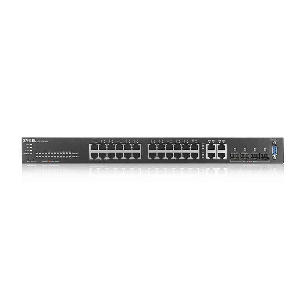 Switch ZyXEL GS2220-28, 24-port GbE + 4-port Combo (RJ45/SFP) L2 with GbE Uplink, managed - Image 2