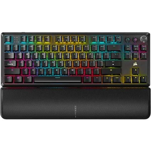 Corsair K70 CORE TKL RGB Wireless/Bluetooth Mechanical Gaming Keyboard, Corsair MLX Red Switch