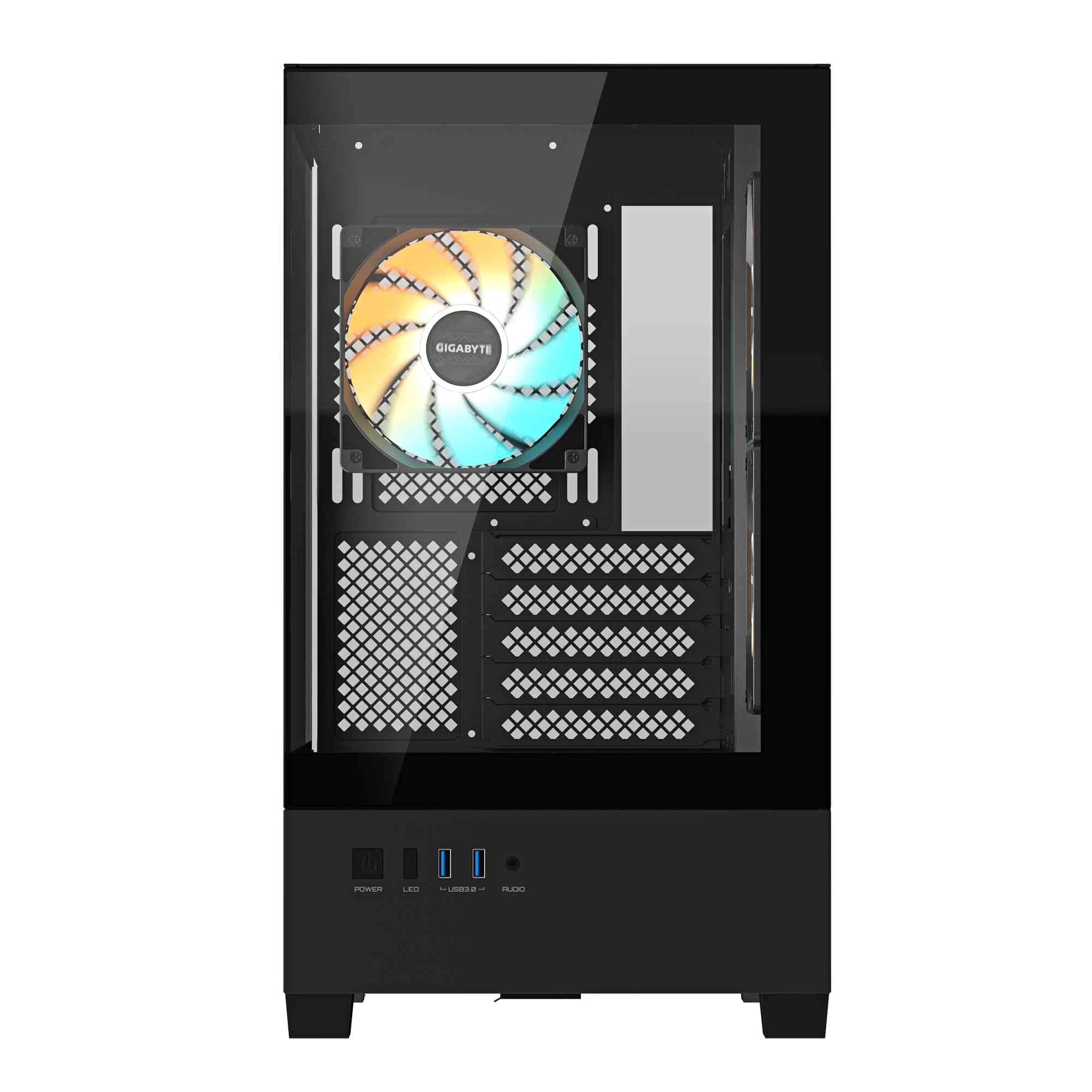 Case GIGABYTE C201 PANORAMIC mATX + 3 ARGB Fans - Image 3