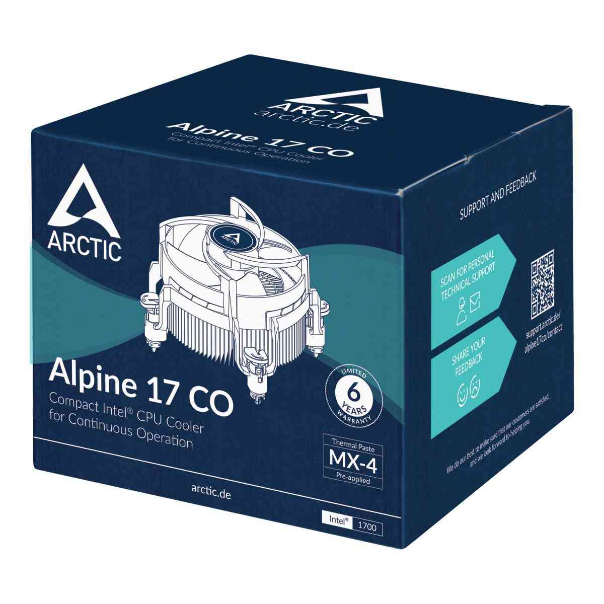 Compact Intel CPU-Cooler Arctic Alpine 17 CO, 1700 - Image 6