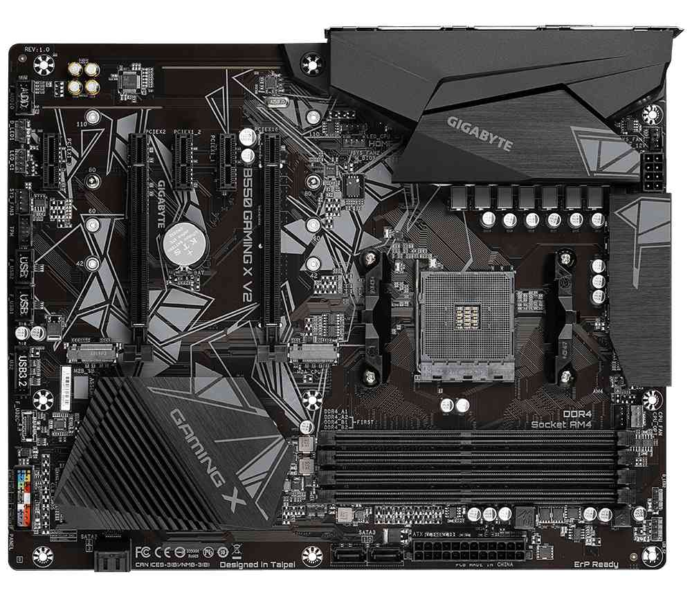 Motherboard GIGABYTE B550 GAMING X Socket AM4, 4 x DDR4, RGB Fusion, V2 (rev. 1.0) - Image 2