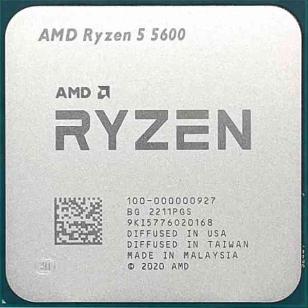 CPU AMD Ryzen 5 5600, AM4 Socket, 6 Cores, 3.5GHz, 35MB Cache, 65W, Tray