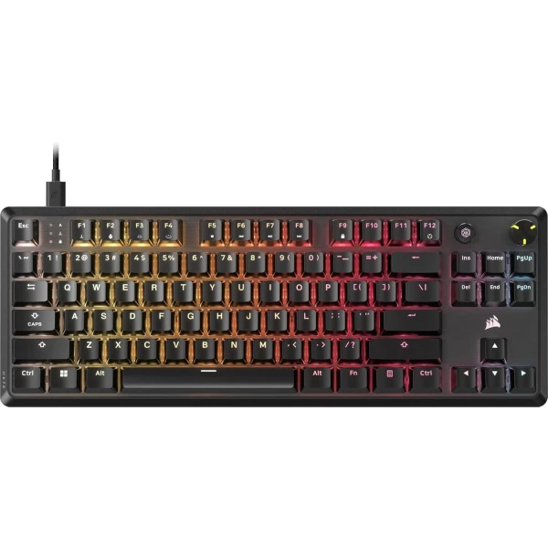 Corsair K70 RGB MK.2 Core TKL Mechanical Gaming Keyboard, Corsair MLX Red Switch