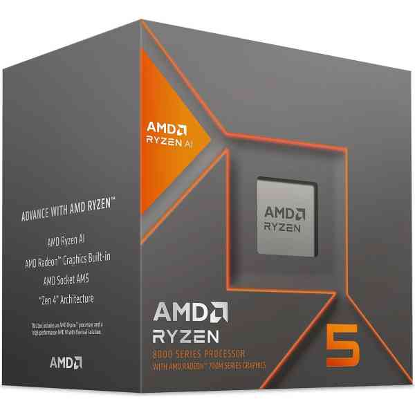 CPU AMD RYZEN 5 8600G, 4.3GHz (Up to 5.0GHz) 16MB Cache, 65W, AM5, BOX