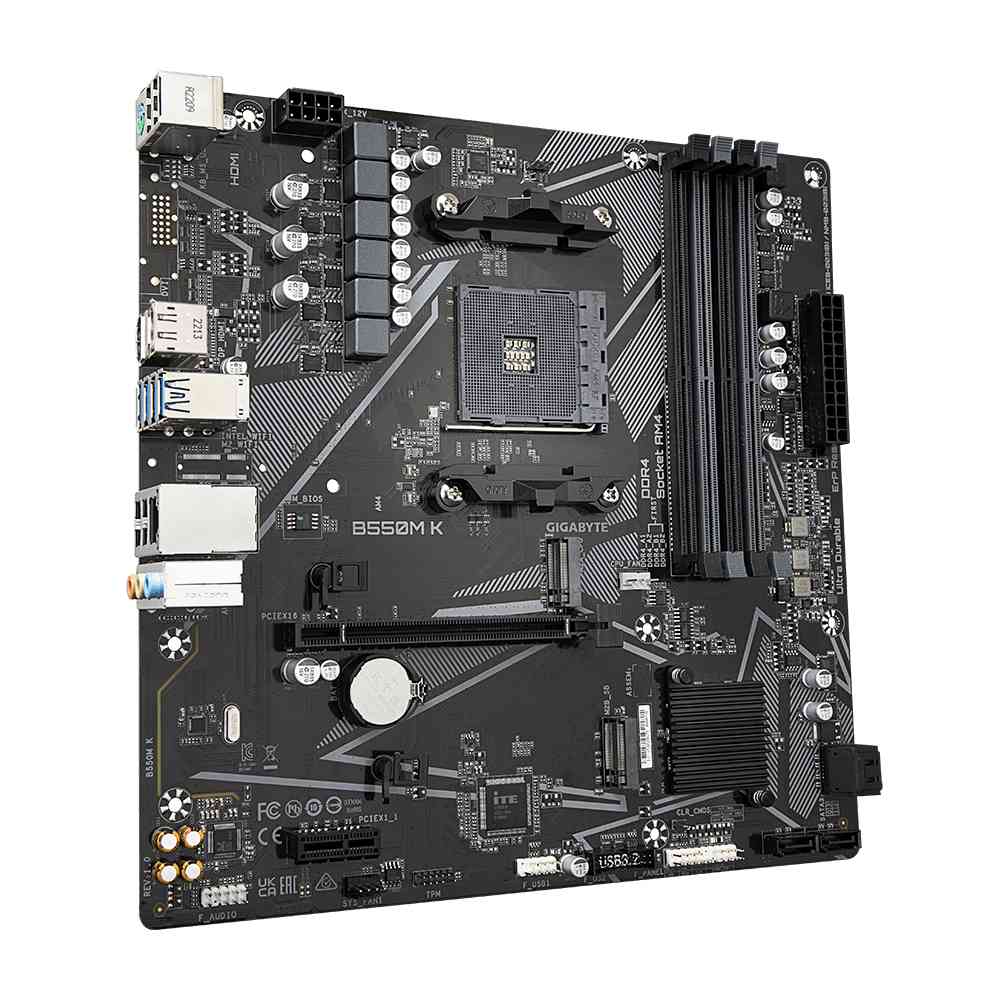 Motherboard GIGABYTE B550M K 4 x DDR4 - Image 2