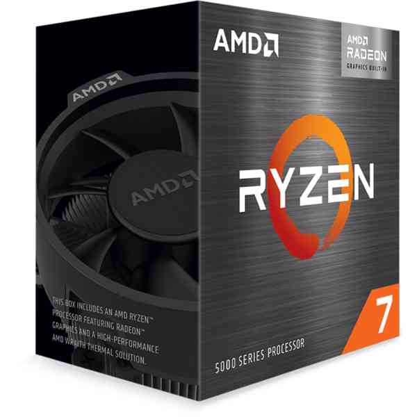 CPU AMD RYZEN 7 5700G, 3.8GHz (Up to 4.6GHz) 20MB Cache, 65W, AM4, BOX