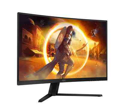 AOC G4 CQ32G4VE computer monitor 81.3 cm (32'') 2560 x 1440 pixels Quad HD LCD Black, Grey - Image 11