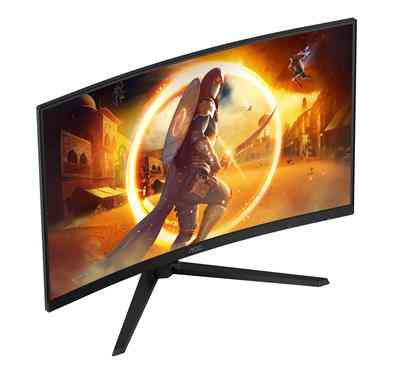 AOC G4 CQ32G4VE computer monitor 81.3 cm (32'') 2560 x 1440 pixels Quad HD LCD Black, Grey - Image 15