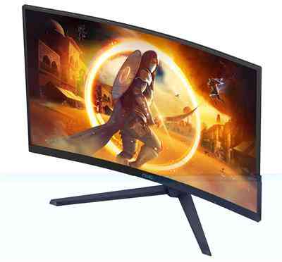 AOC G4 CQ32G4VE computer monitor 81.3 cm (32'') 2560 x 1440 pixels Quad HD LCD Black, Grey - Image 8