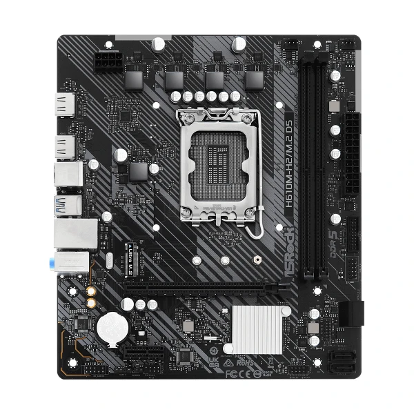 Motherboard ASRock H610M-H2/M.2, DDR5, mATX