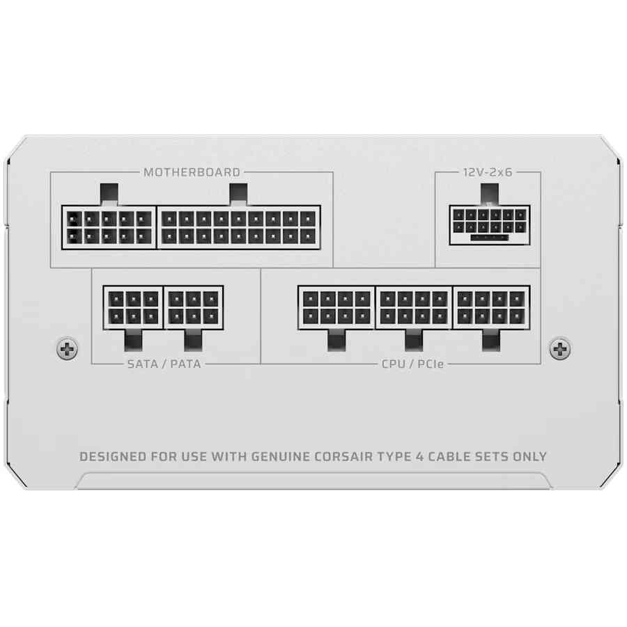 Power Supply Corsair RM750e White 750W 80+ Gold ATX 3.1, Fully Modular - Image 3