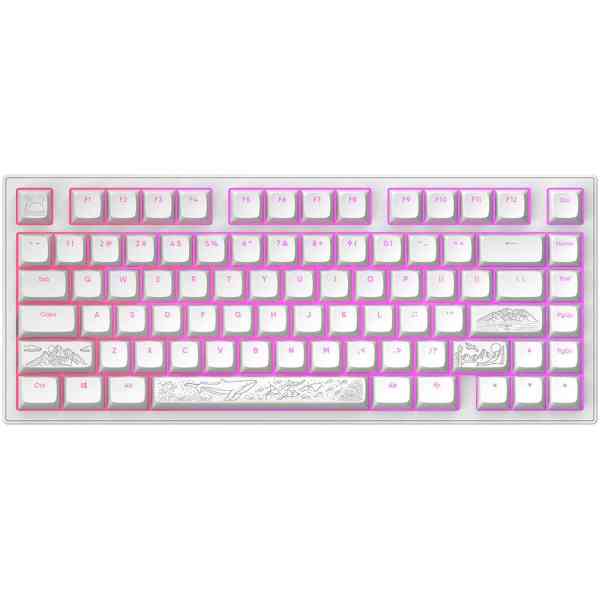 Gaming Mechanical Keyboard Dark Project ALU81A Terra Nostra White RGB