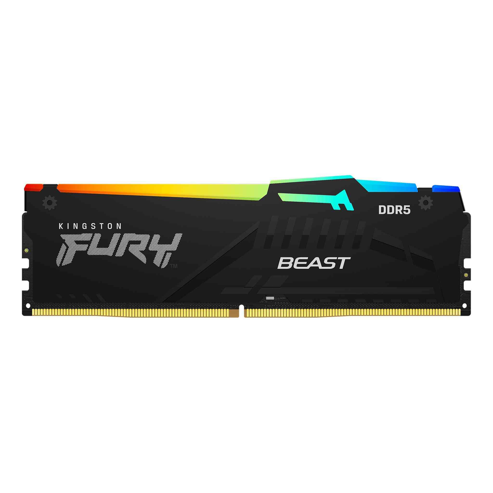 Memory Kingston FURY Beast RGB Black 32GB (2x16GB) DDR5 6000MHz CL36 KF560C36BBE2AK2-32 - Image 2
