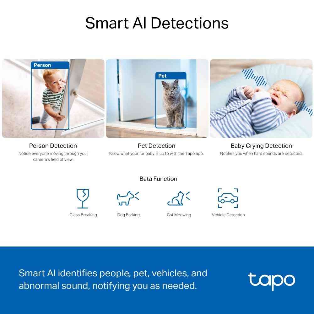 TP LINK Home Security Camera with AI, 3K 5MP (2880×1620 px), H.264, microSD, 2.4 GHz Wi-Fi - Image 6